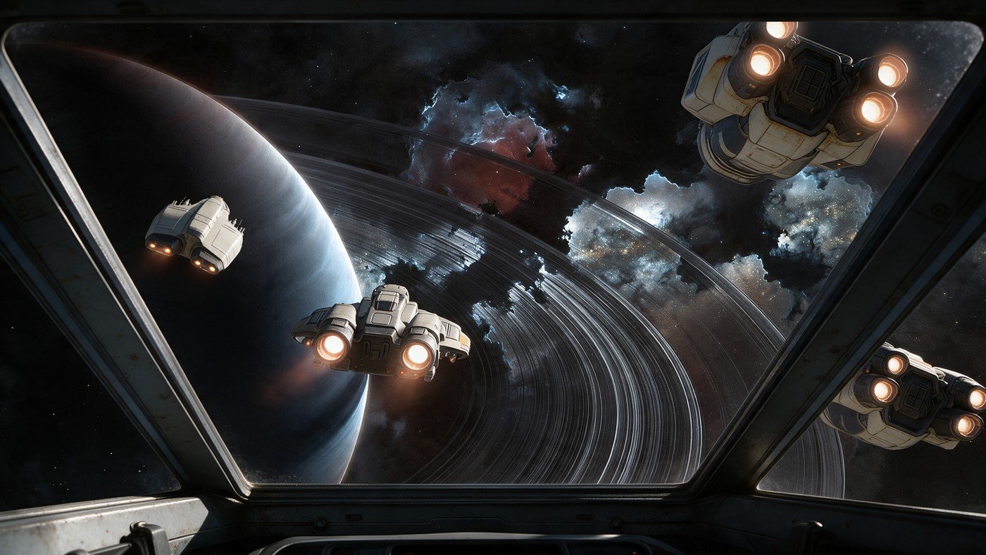 Arriving in a new zone, seen through the cockpit
