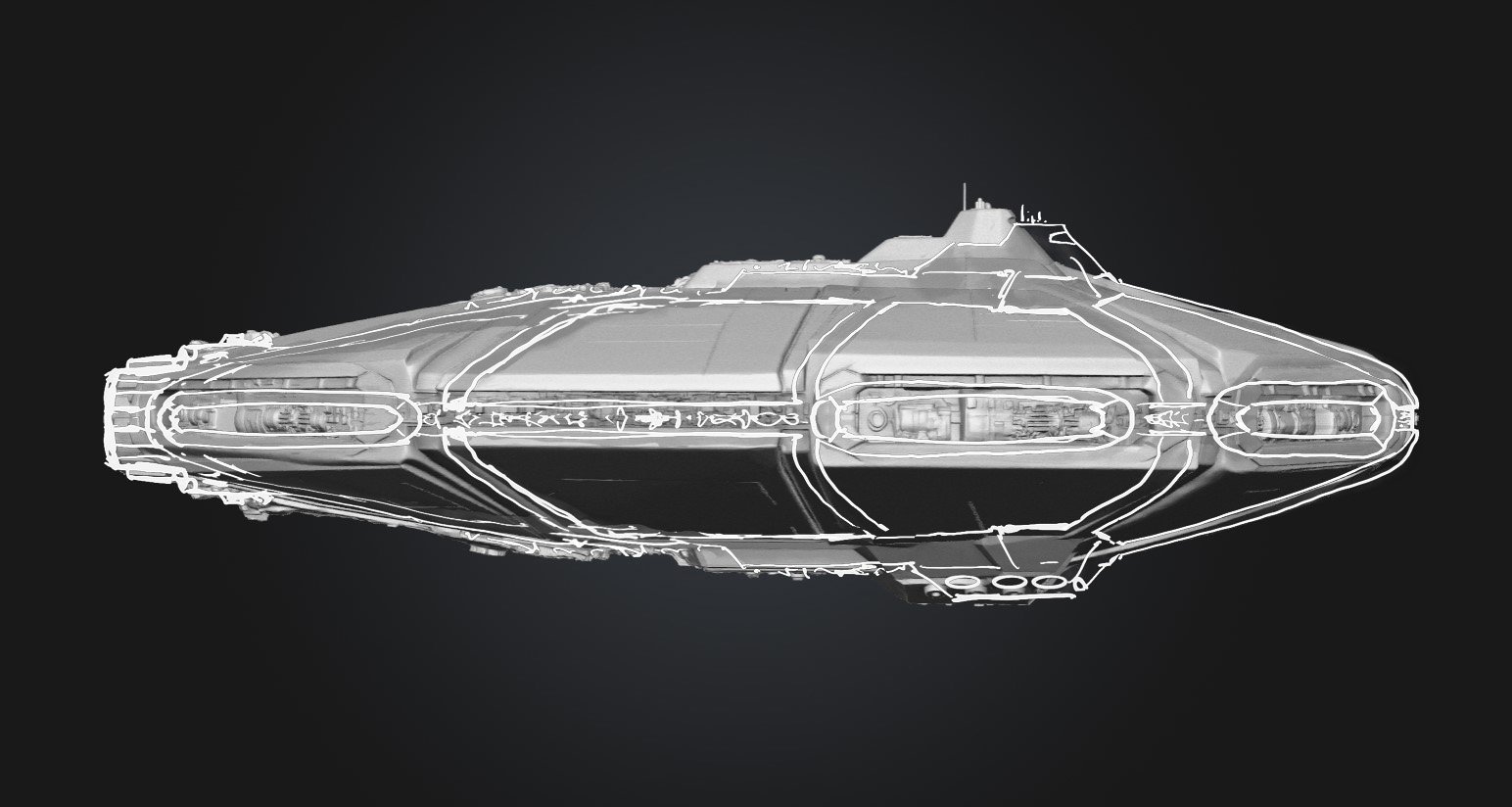 The light carrier, comparing M01 to the sketch — profile