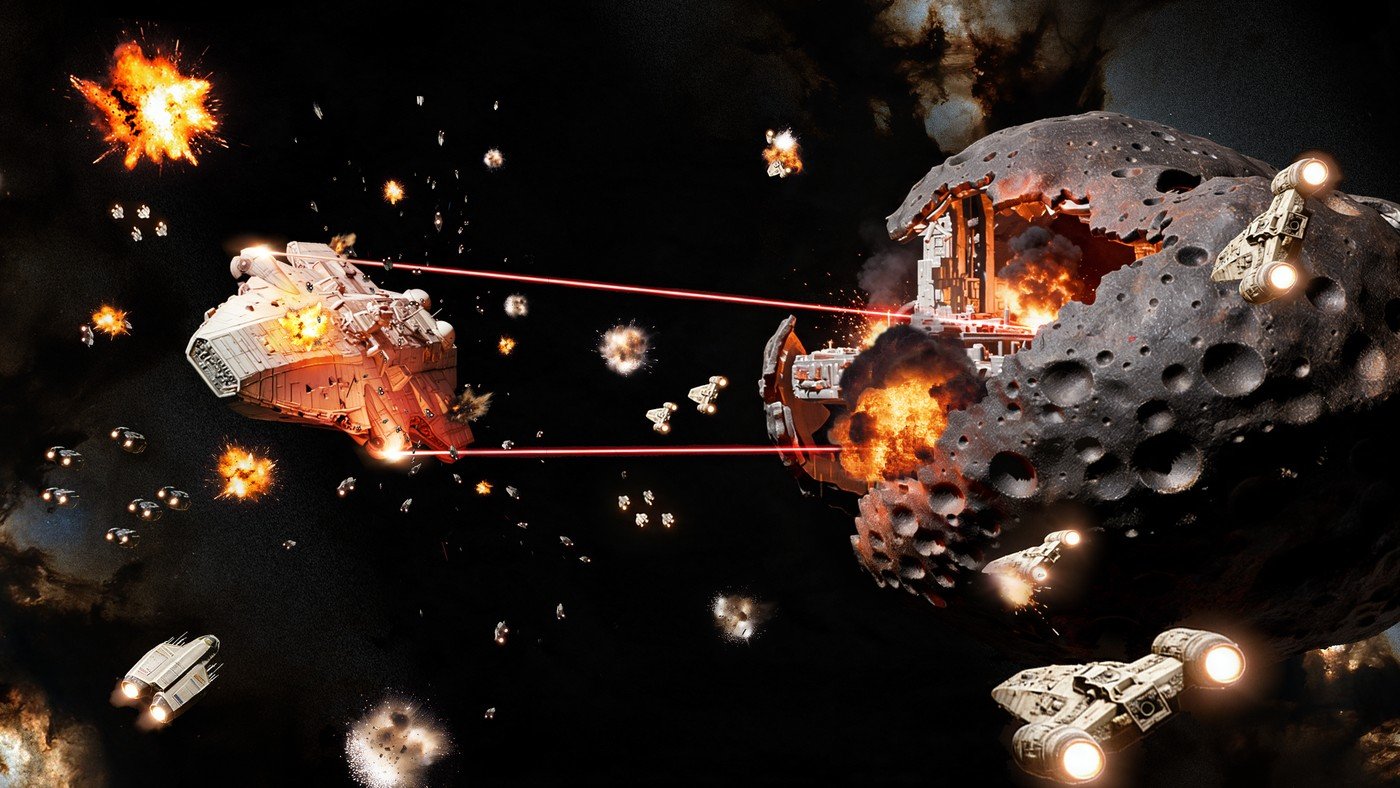 Federation Light Cruiser assaulting a station